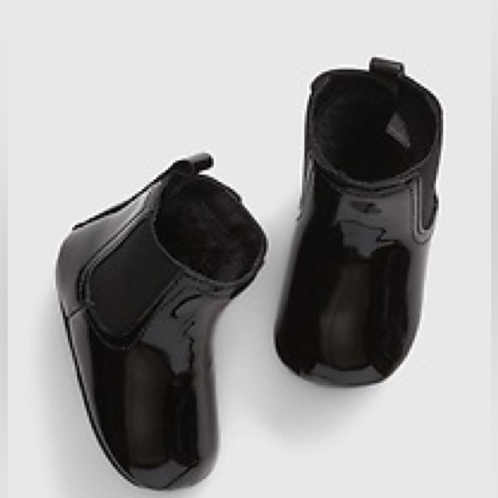Baby Gap Patent Vegan Leather Chelsea Boots